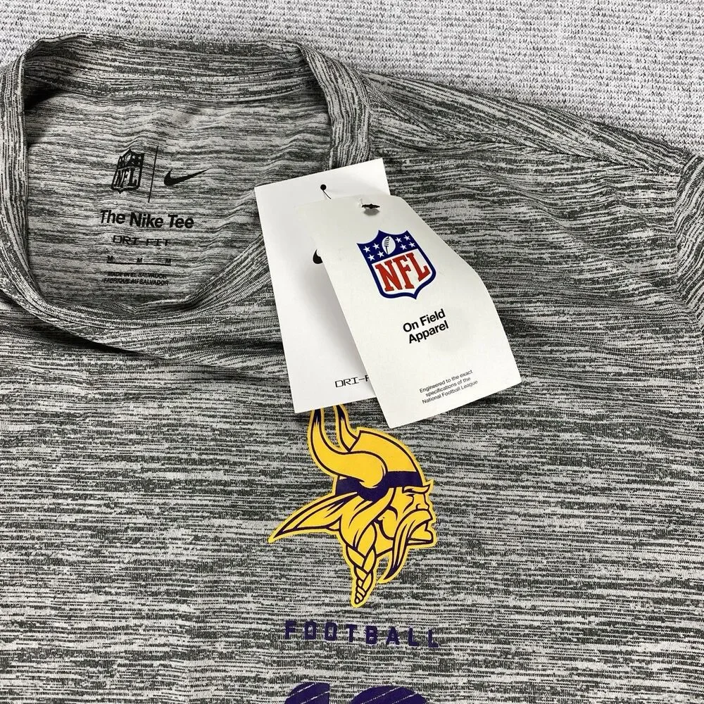 Minnesota Vikings Nike NFL On Field Dri-Fit Short Sleeve‎ Shirt MSRP $40